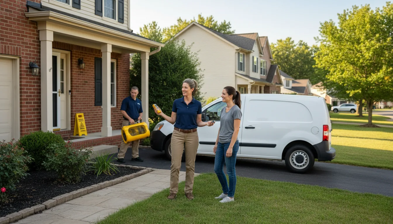 Residential water damage restoration in Cairo, NE